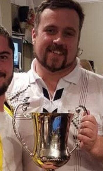 Vinny Walker, First Team Manager of CPD Llangoed FC, at Tyddyn Paun